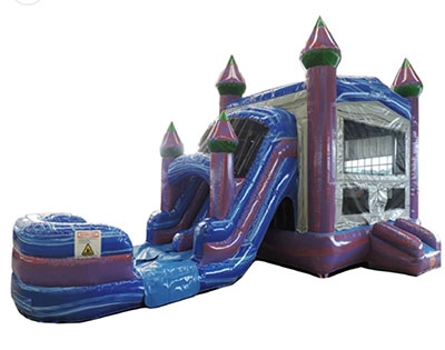 Purple Combo - Bounce Castle, Slide and Pop-ups