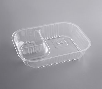 Buy Two Compartment Plastic Nacho Tray - Qty 50